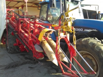 Arracheuse de poireaux à courroie à destination industrie Verhoest